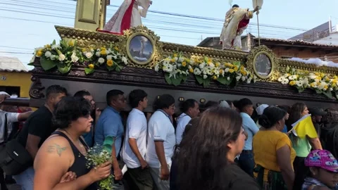 Easter procession in central america Stock Footage 287678550