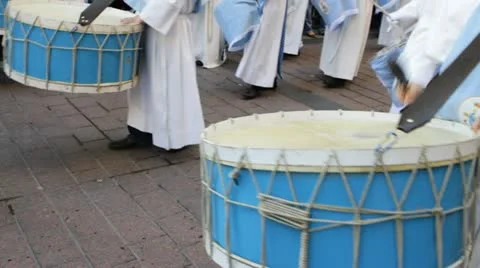 Easter Procession Stock Footage 12330125