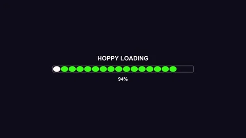Easter progress bar animation shows loading process with green circles and .. Stock Footage 326692726