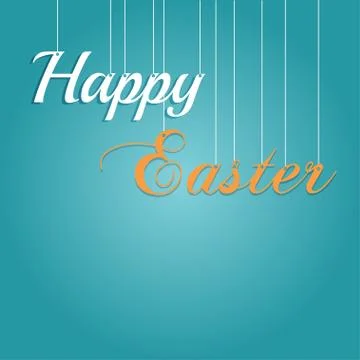 Easter rabbit and egg in grass Stock Illustration