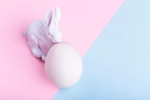 Easter rabbit and egg Stock Illustration