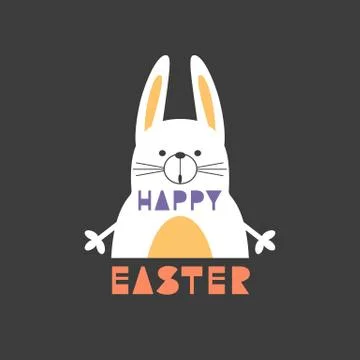 Easter rabbit bunny Stock Illustration