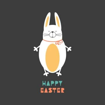 Easter rabbit bunny Stock Illustration