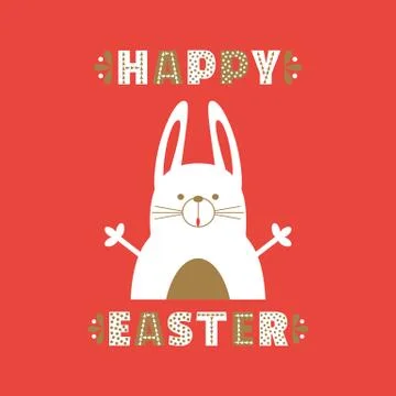 Easter rabbit bunny Stock Illustration