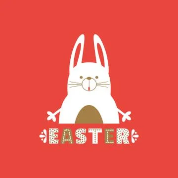 Easter rabbit bunny Stock Illustration