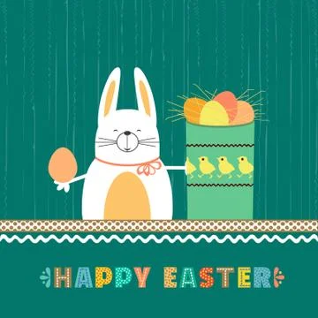 Easter rabbit bunny Stock Illustration