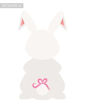 Easter rabbit with eggs, vector illustration. Stockillustratie