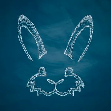 Easter rabbit icon Stock Illustration