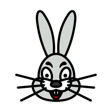 Easter Rabbit Icon Stock Illustration