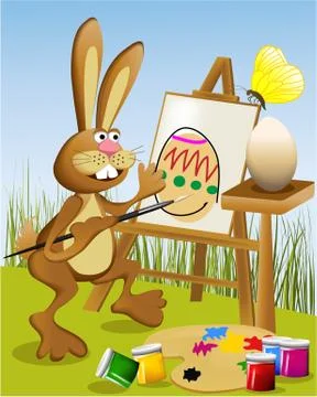 Easter rabbit Stockillustratie
