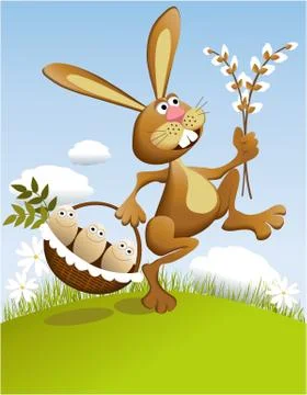 Easter rabbit Stock Illustration