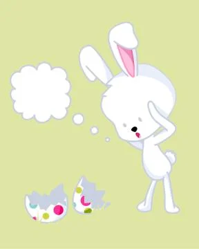 Easter Rabbit Vector Illustration 스톡 일러스트