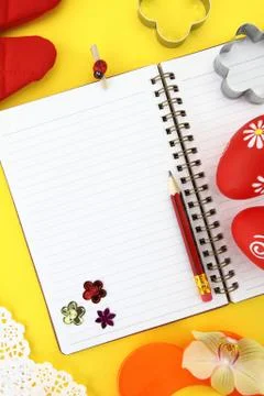 Easter recipe book Stock Photos