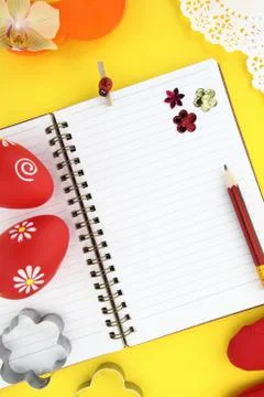 Easter recipe book Stock Photos