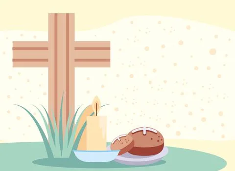 Easter religious celebration Stock Illustration