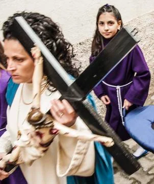 Easter Religious Procession Stock Photos