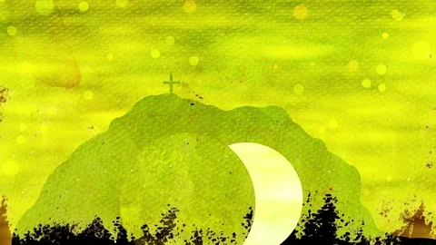 Easter Resurrection Empty Tomb Stock Footage 73492032