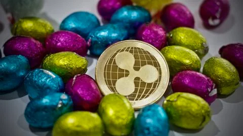 Easter ripple coin Stock Photos