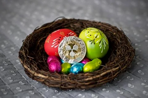 Easter Ripple coin Stock Photos
