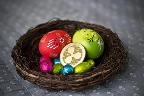 Easter Ripple coin Stock Photos
