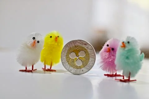 Easter ripple coin Stock Photos
