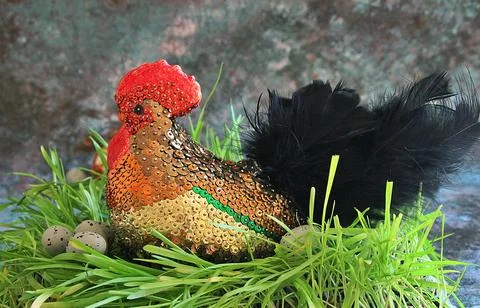 Easter rooster Stock Photos