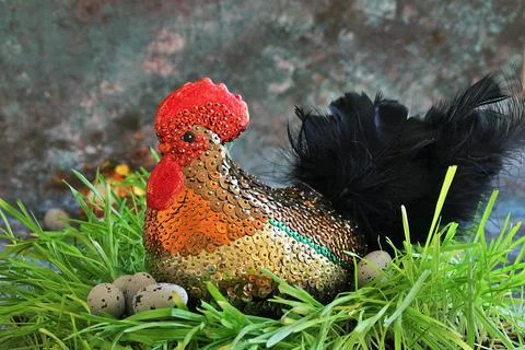 Easter rooster Stock Photos