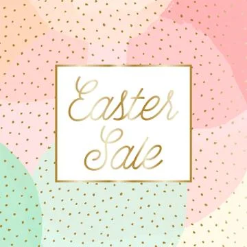 Easter Sale Design Illustrazione stock