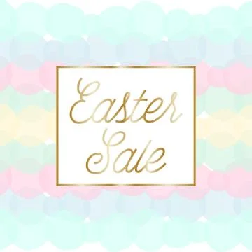 Easter Sale Design Illustrazione stock