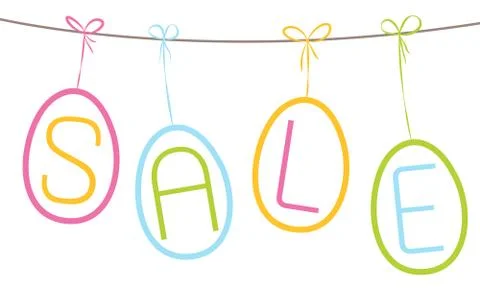Easter sale Stock Illustration