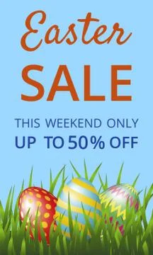 Easter sale Stock Illustration