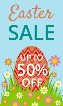 Easter sale Stock Illustration
