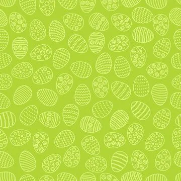 Easter seamless background with eggs. Gift card egg ornament, pattern. Spring Stock Illustration