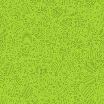 Easter seamless background with eggs. Gift card egg ornament, pattern. Spring Stock Illustration