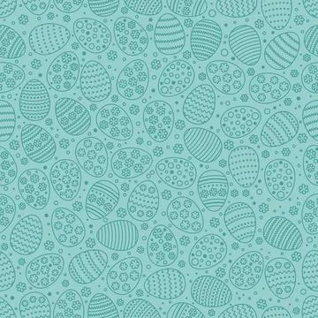 Easter seamless background with eggs. Gift card egg ornament, pattern. Spring Stock Illustration