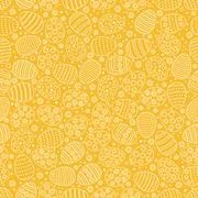 Easter egg seamless pattern. Floral holiday background