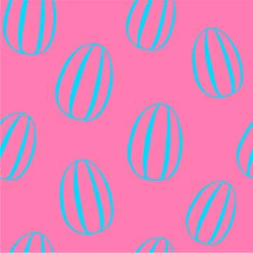 Easter Seamless cute background. Vector Stock Illustration