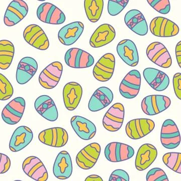Easter seamless patern design vector illustration Stock Illustration