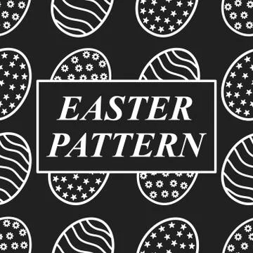 Easter seamless pattern background 스톡 일러스트