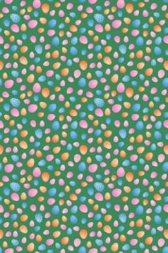 Easter seamless pattern with colorful eggs on background Stock Illustration