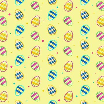 Easter seamless pattern design background 스톡 일러스트