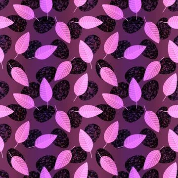 Easter seamless pattern with eggs and leaves for wallpaper and fabrics 스톡 일러스트
