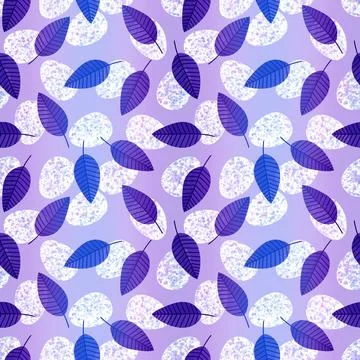 Easter seamless pattern with eggs and leaves for wallpaper and fabrics 스톡 일러스트