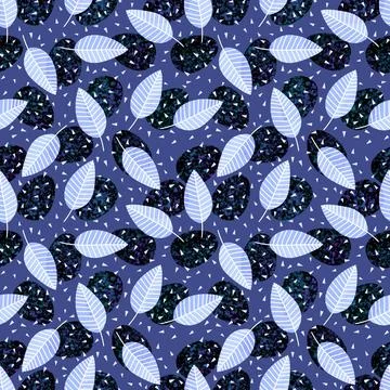 Easter seamless pattern with eggs and leaves for wallpaper and fabrics 스톡 일러스트