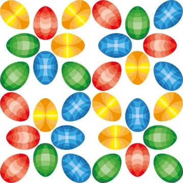 Easter seamless pattern. Eggs design Illustrazione stock