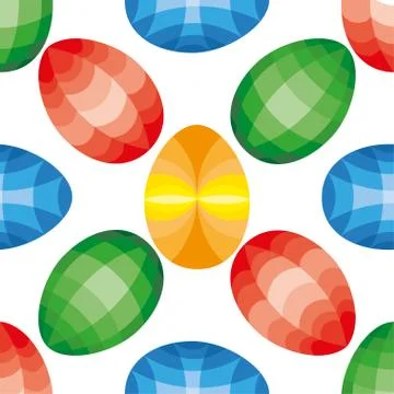 Easter seamless pattern. Eggs design Stock Illustration