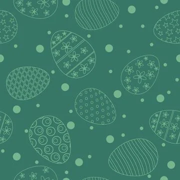 Easter seamless pattern eggs festive background illustration イラスト素材