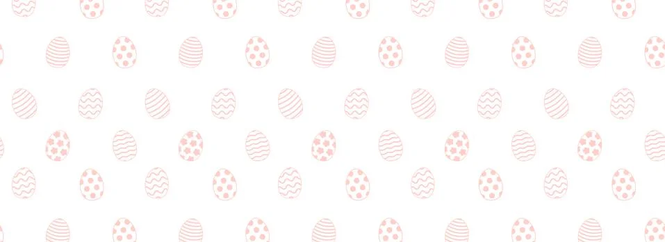 Easter seamless pattern. Eggs with patterns like stripes イラスト素材
