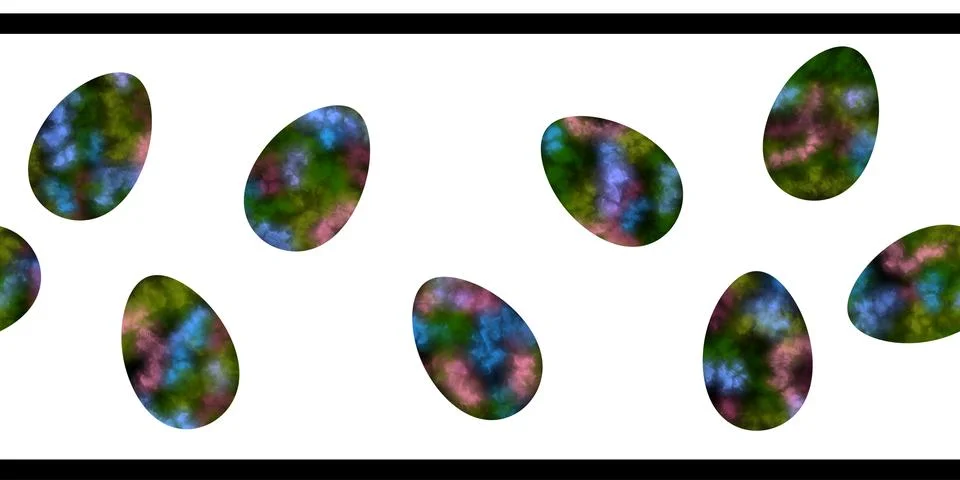 Easter seamless pattern with eggs for wallpaper and fabrics and textiles Stock Illustration