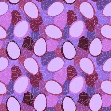 Easter seamless pattern with eggs for wallpaper and fabrics and textiles 스톡 일러스트
